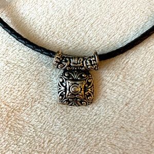 Premier Designs Leather Choker Necklace